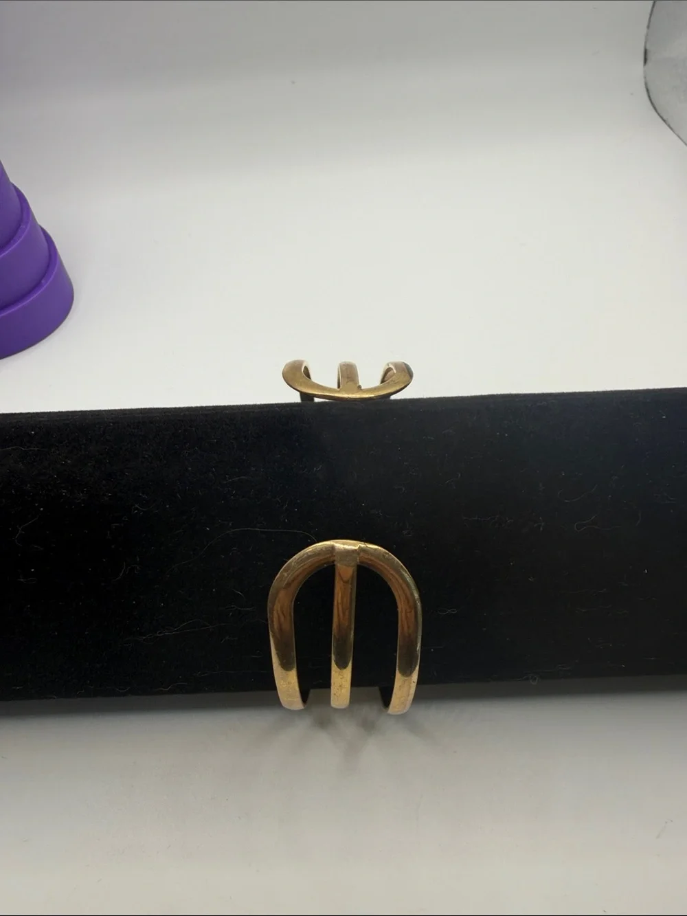 Gold-Tone Women's Stackable Cuff Bracelet Set